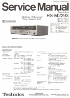 Technics - RSM-229-X - Service manual 